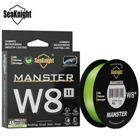 SeaKnight marca W8 II 500M hilo de pescar 8 tejidos multifilamento PE trenzado línea Si + revestimiento pesca de agua salada/agua dulce
