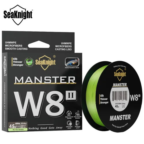 SeaKnight marca W8 II 500M hilo de pescar 8 tejidos multifilamento PE trenzado línea Si + revestimiento pesca de agua salada/agua dulce