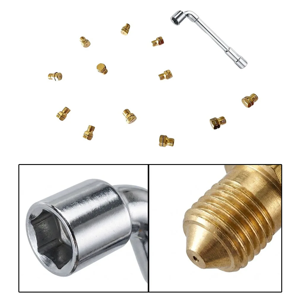 Natural Gas to LP Gas Conversion Kit 12 Brass Orifices 7mm Socket Wrench for Crosley CRG3180WA CRG3480MBA CRG3480PSC