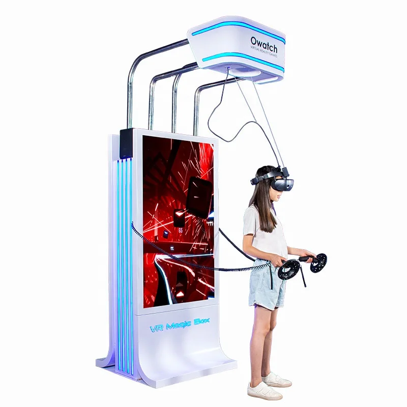 Macchina per cinema commerciale 9D VR Basso investimento Self-Service Grande schermo 9D VR Piattaforma in piedi HTC VIVE Uso interno Realizzato su PC
