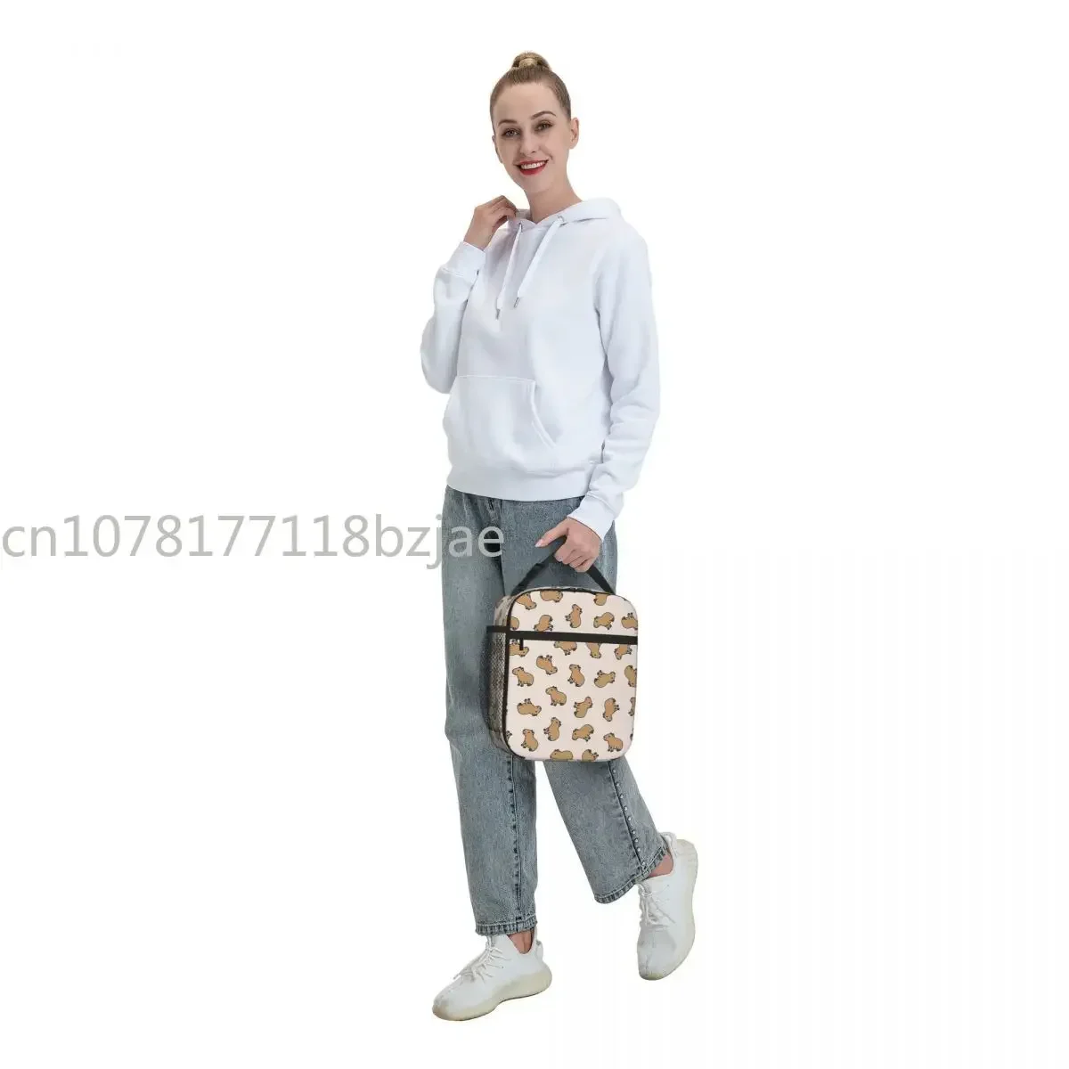 Capybara Insulated Lunch Bags Waterproof Picnic Bags Thermal Cooler Lunch Box Lunch Tote for Woman Work Children School