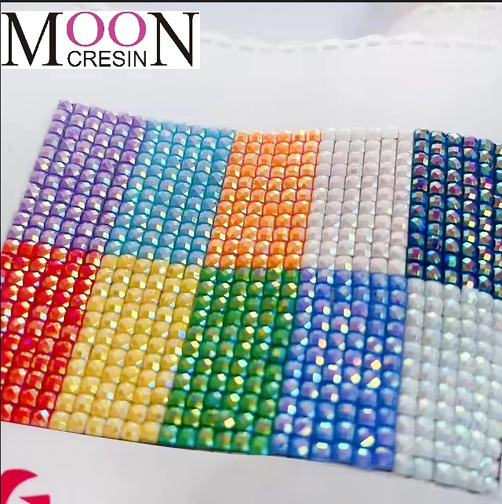 

AB Stone Square Drills DMC152-902 For DIY Diamond Painting Embroidery Rhinestone Colorful Mosaic Many Color Shinning AB Kit