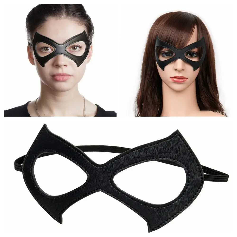 Masque facial amusant à faire soi-même, Sexy avec bande élastique, masque pour les yeux, masque de jeu de rôle noir, Halloween