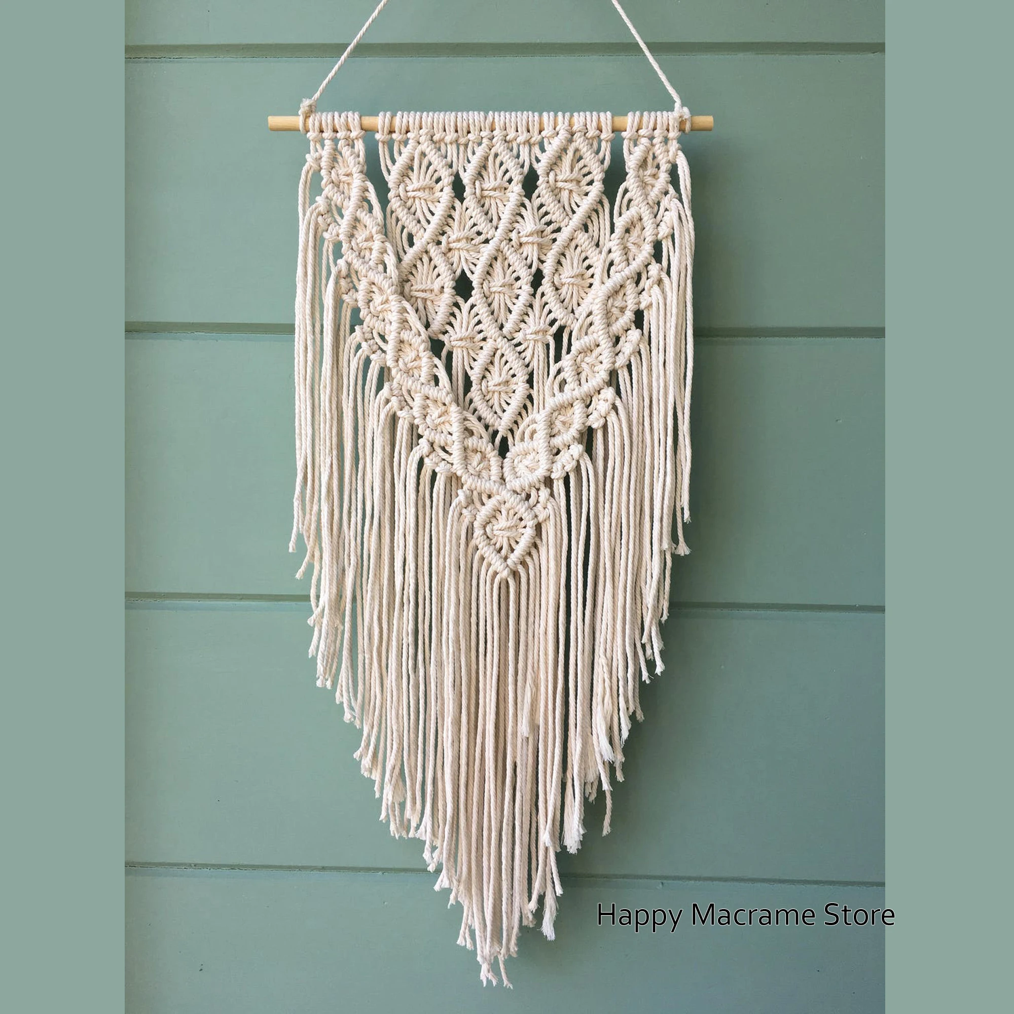 Macrame Wall Hanging Medium Sized Hand woven Macrame Tapestry for Modern Boho Art Home Decor Nursery Wall Decor