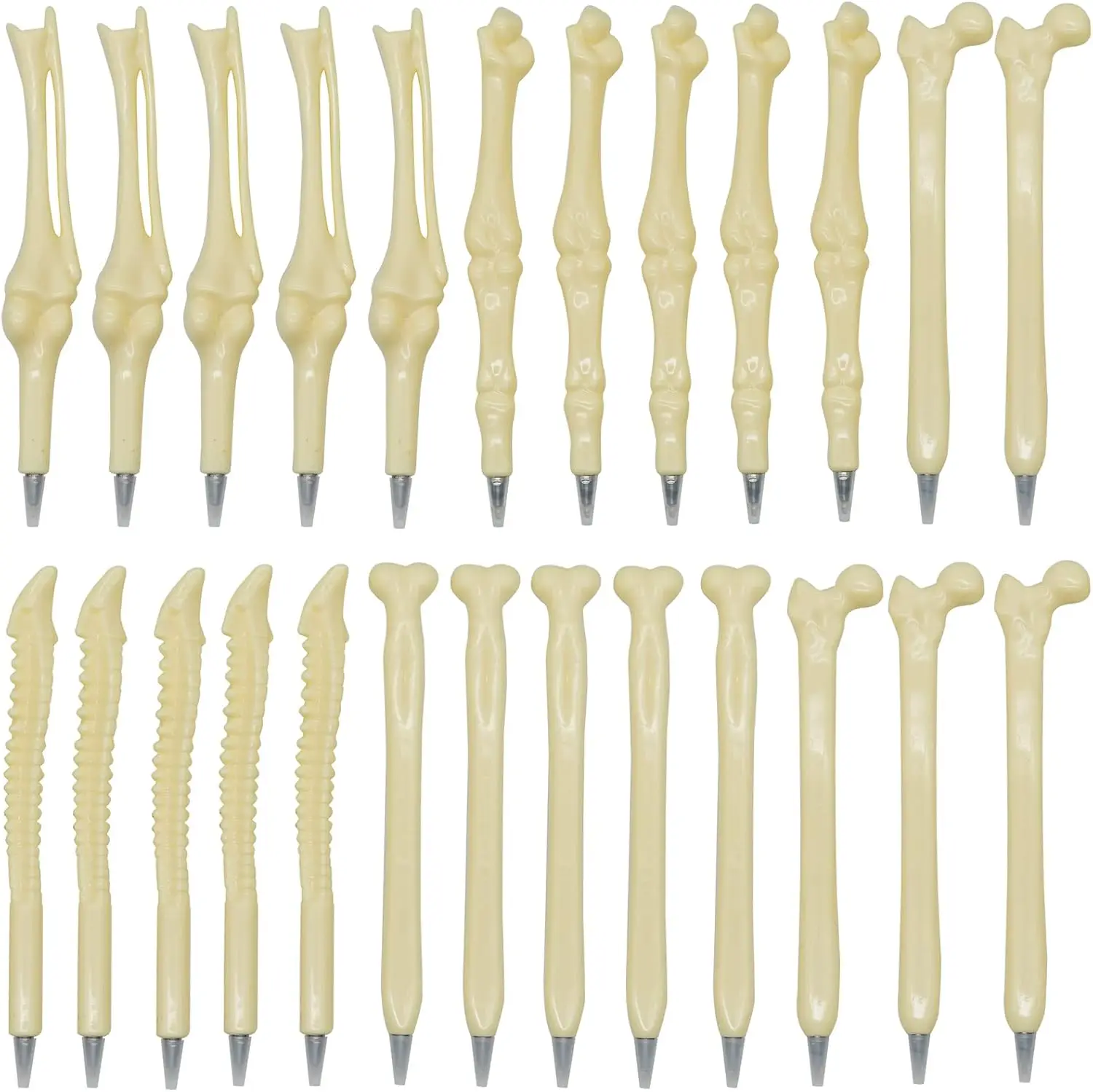 

12 Pcs Bone Ballpoint Pen Creative Novelty for Halloween Artist Doctot Nurse School Office Party Back To School