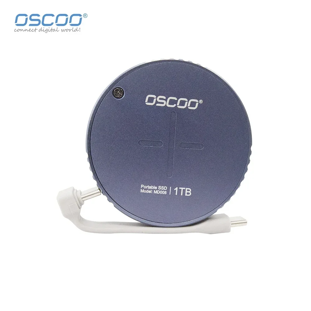 OSCOO Magsafe 휴대용 SSD 하드 드라이브, 디스코 듀로, 외장 컴퓨터 액세서리, 1TB, 512GB, C타입 USB3.2, Gen 2*1 PSSD, 10Gbps