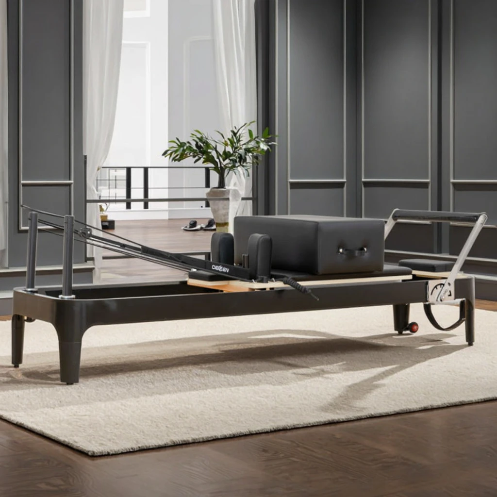 

Luxury Aluminum Pilates Reformer Professional Training Commercial Pilates Equipment for High-end Studio