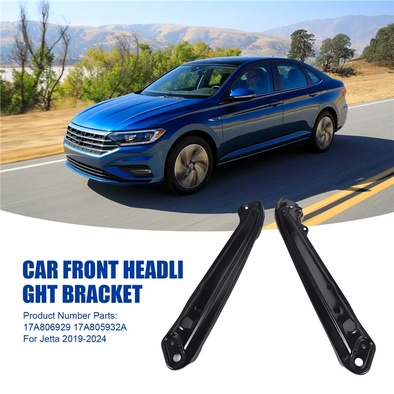 

R1-Car Front Headlight Bracket Radiator Support Panel Brace 17A806929 17A805932A For VW Jetta 2019-2024