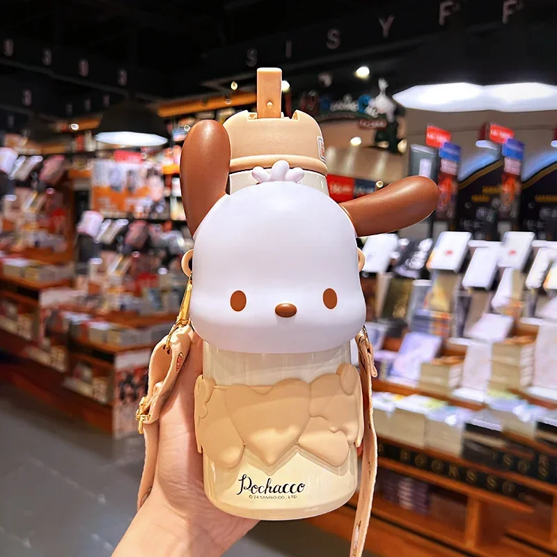

Изолированная чашка Sanrio Kuromi для девочек High Beauty, детская школьная специальная чашка 2024, новая соломенная чашка для воды
