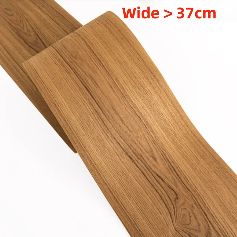 

250X38cm Wide Teak Wood Veneer Sheets Natural Grain for Tables Doors DIY Renovation Furniture Cabinet Decor Panels Veneer