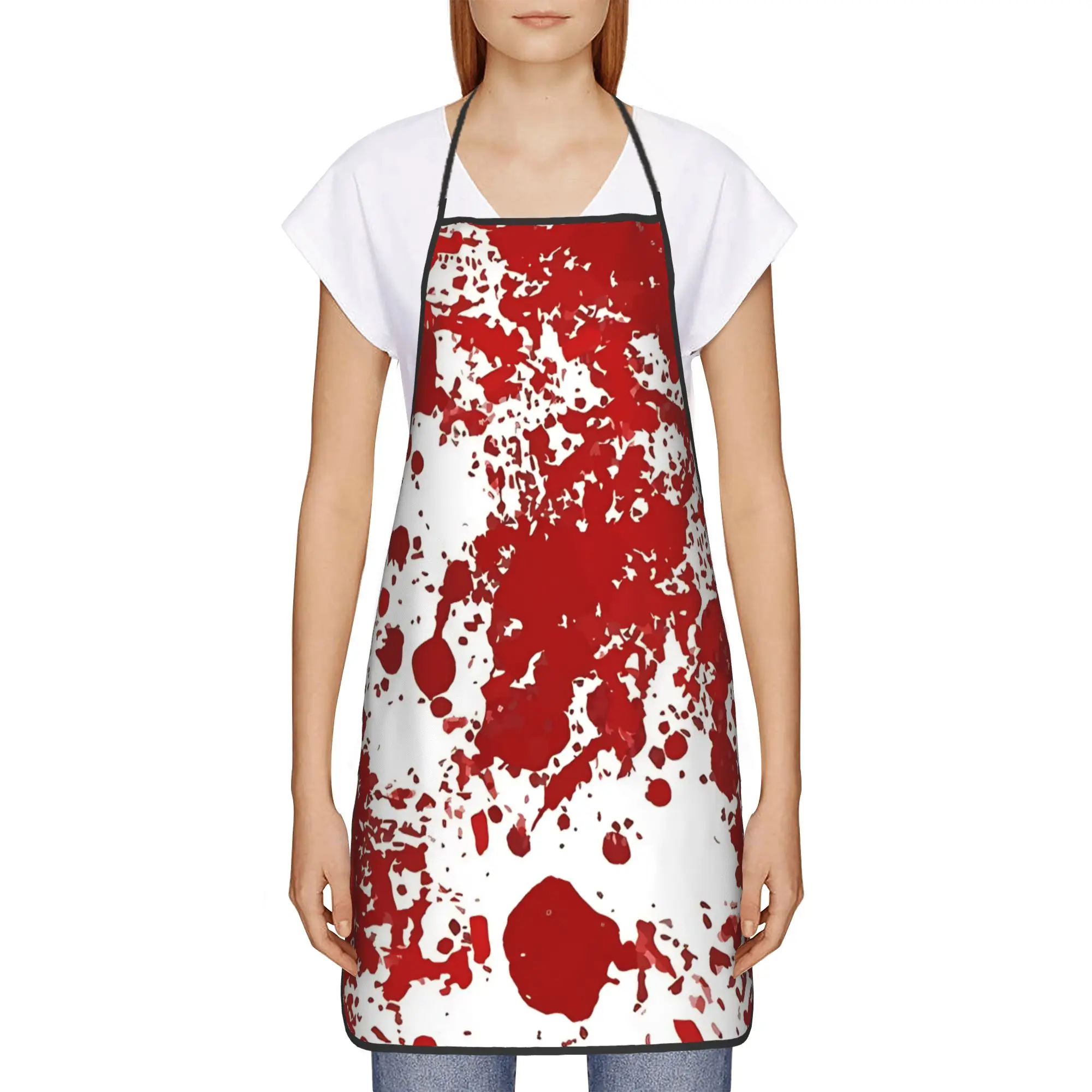 Horror Halloween Apron  Household Fashionable Kitchen Accessories Barber Barbecue Aprons without Pocket