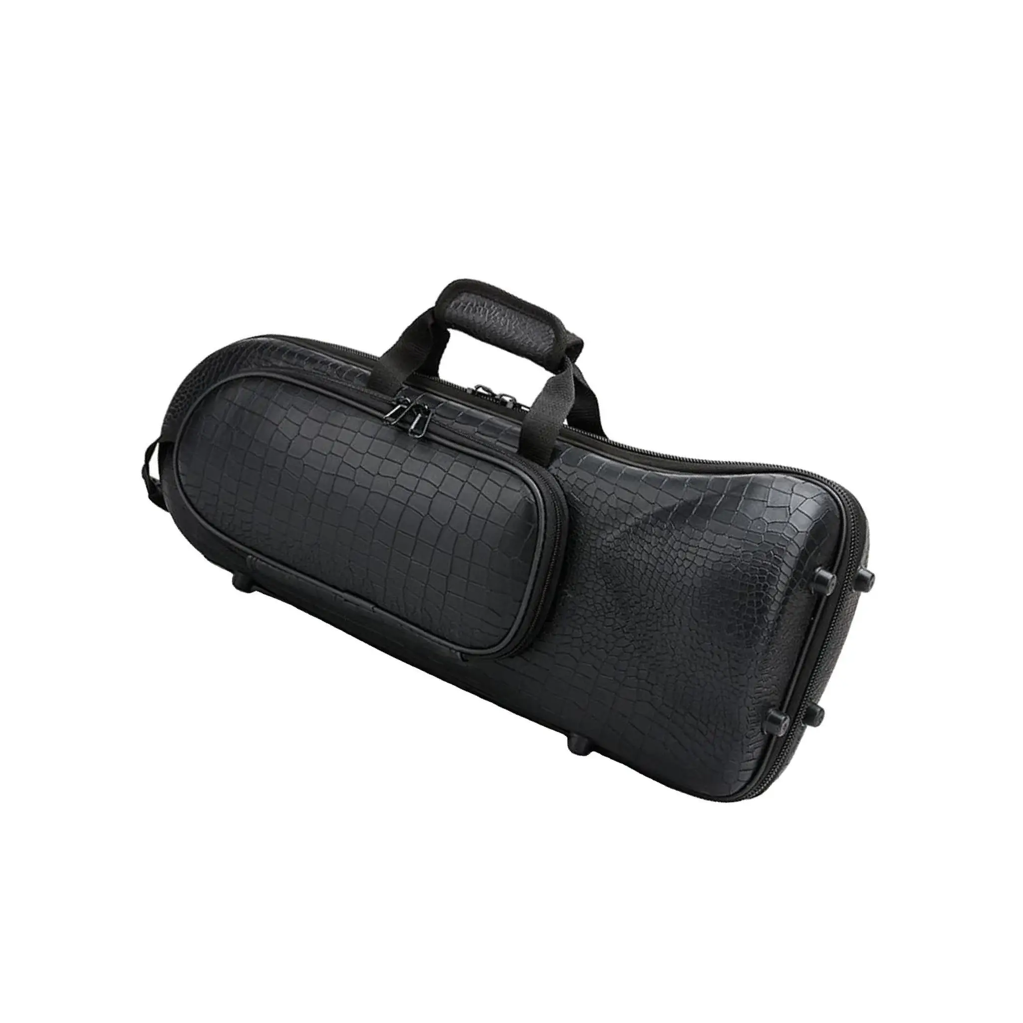 

Brass Wind Black Musical Trumpet Case Oxford Gig Bag Black Crocodile Grain