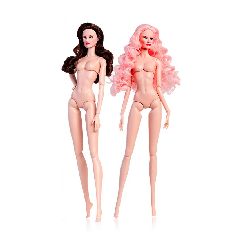 European Fashion 1/6 BJD Supermodel Doll Body 12 Joints Movable Exquisite Makeup Pink Skin Updated Kids DIY Toy Birthday Gifts