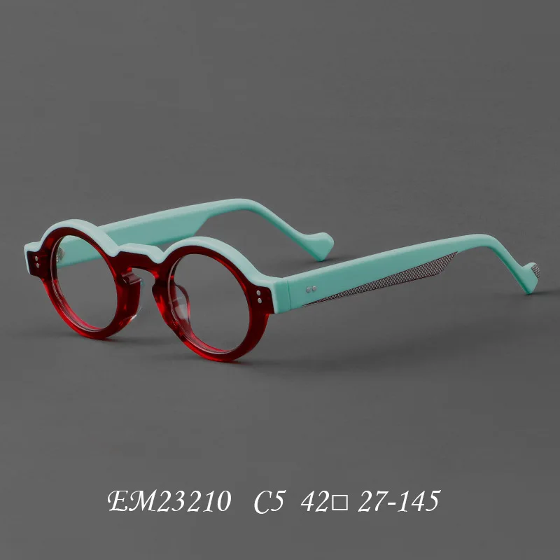 Niche retro round glasses frame male small frame Japanese designer personality literary fashion optical prescription myopia glas