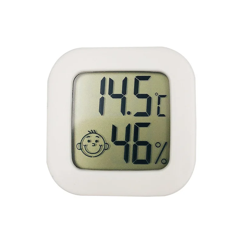 مقياس حرارة داخلي صغير رقمي - جهاز مراقبة درجة الحرارة والرطوبة LCD للمنزل والمكتب والحضانة