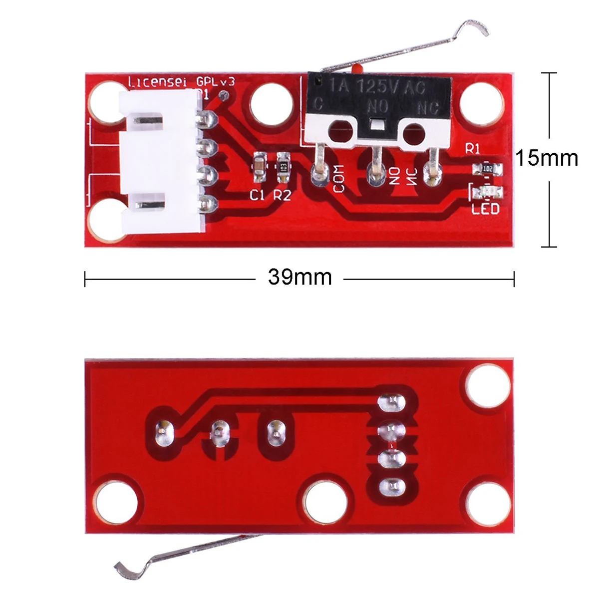 

Mechanical Switch Endstop 22AWG Wire Endstop Switch For Reprap 3D Printer 2A 300V for RAMPS14 RepRap 3D Printer CNC Machine