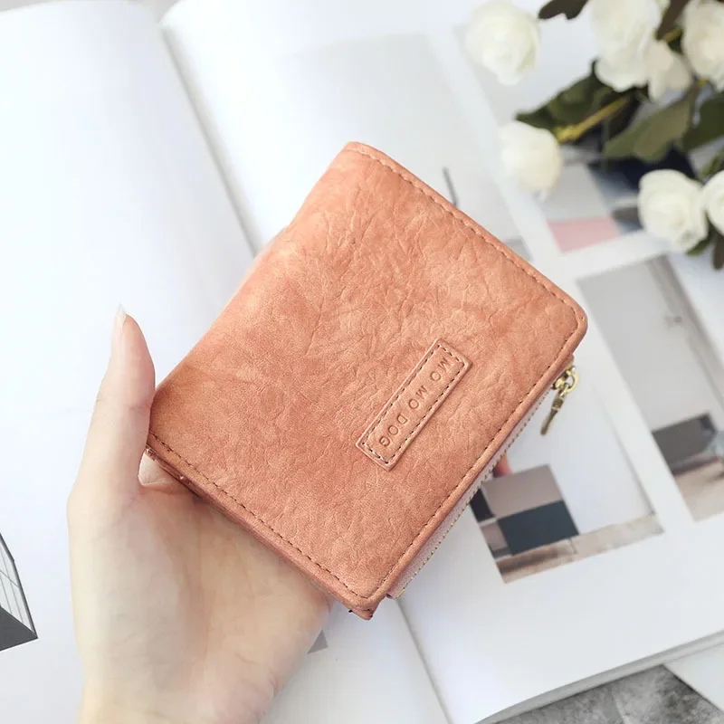 Retro Buckle Crop Wallet  Female Fashion Ladies Multifunction ID Holder High Quality Zipper Card Holders Wallet Coin Purse