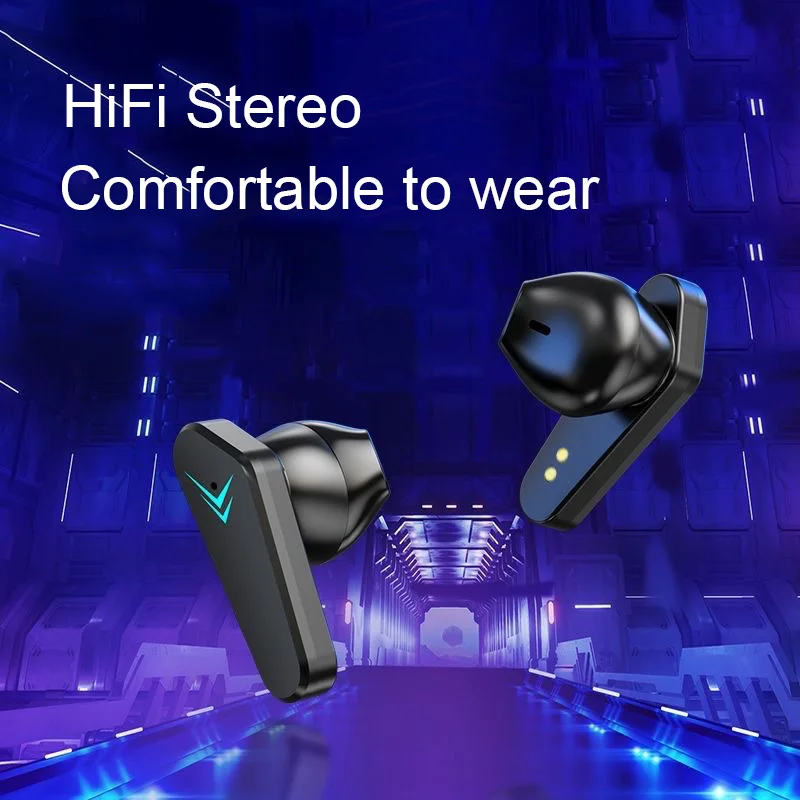 Bluetooth Earphones Wireless Headphone ENC-Calling Noise Cancelling Headset Low Latency HiFi Stereo Game Handsfree Earphone