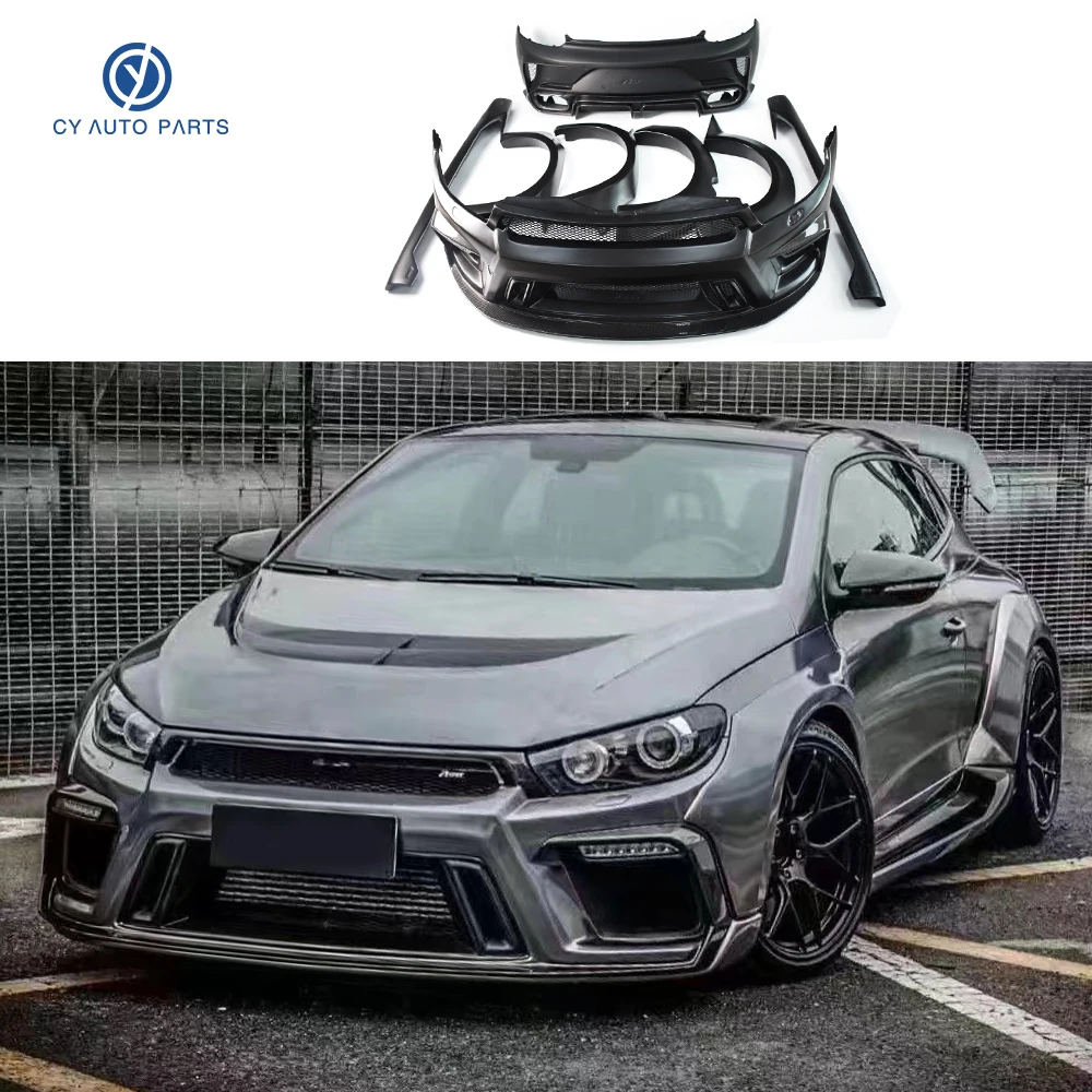 

Hot Sell ASPEC Style Body Kit For Volkswagen Scirocco Carbon Fiber Front Rear Bumper Side Skirts Car Fender