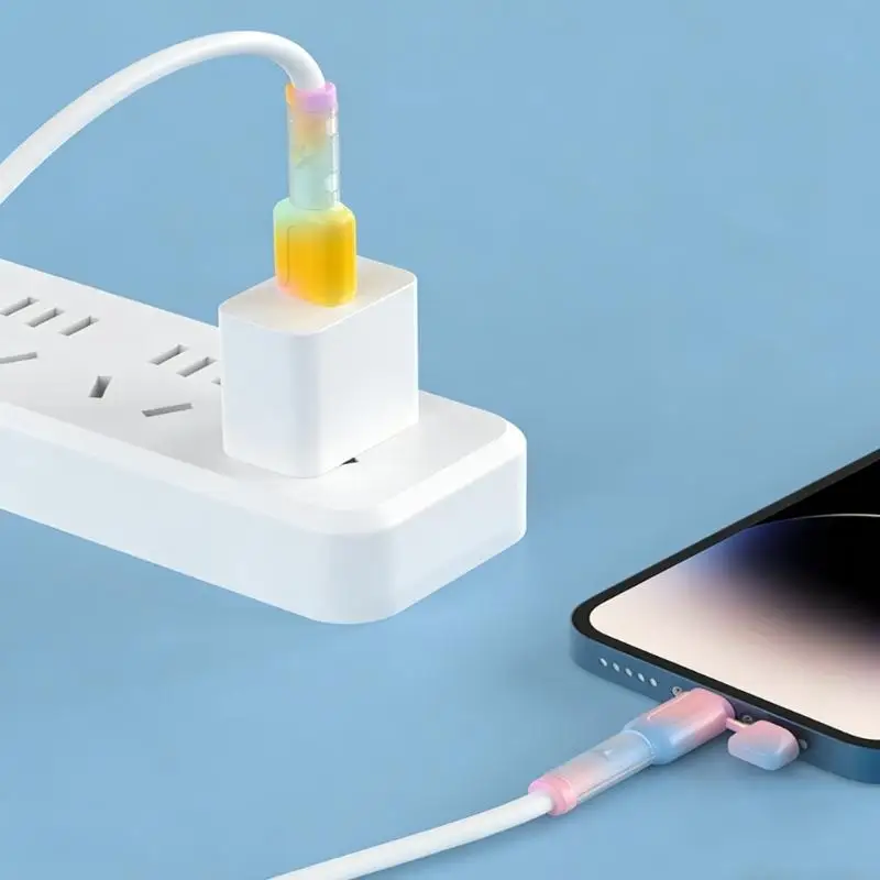 Universal Data Cable Savers Soft Rubber Connectors Guards Extend Wire For Daily Use 83CE