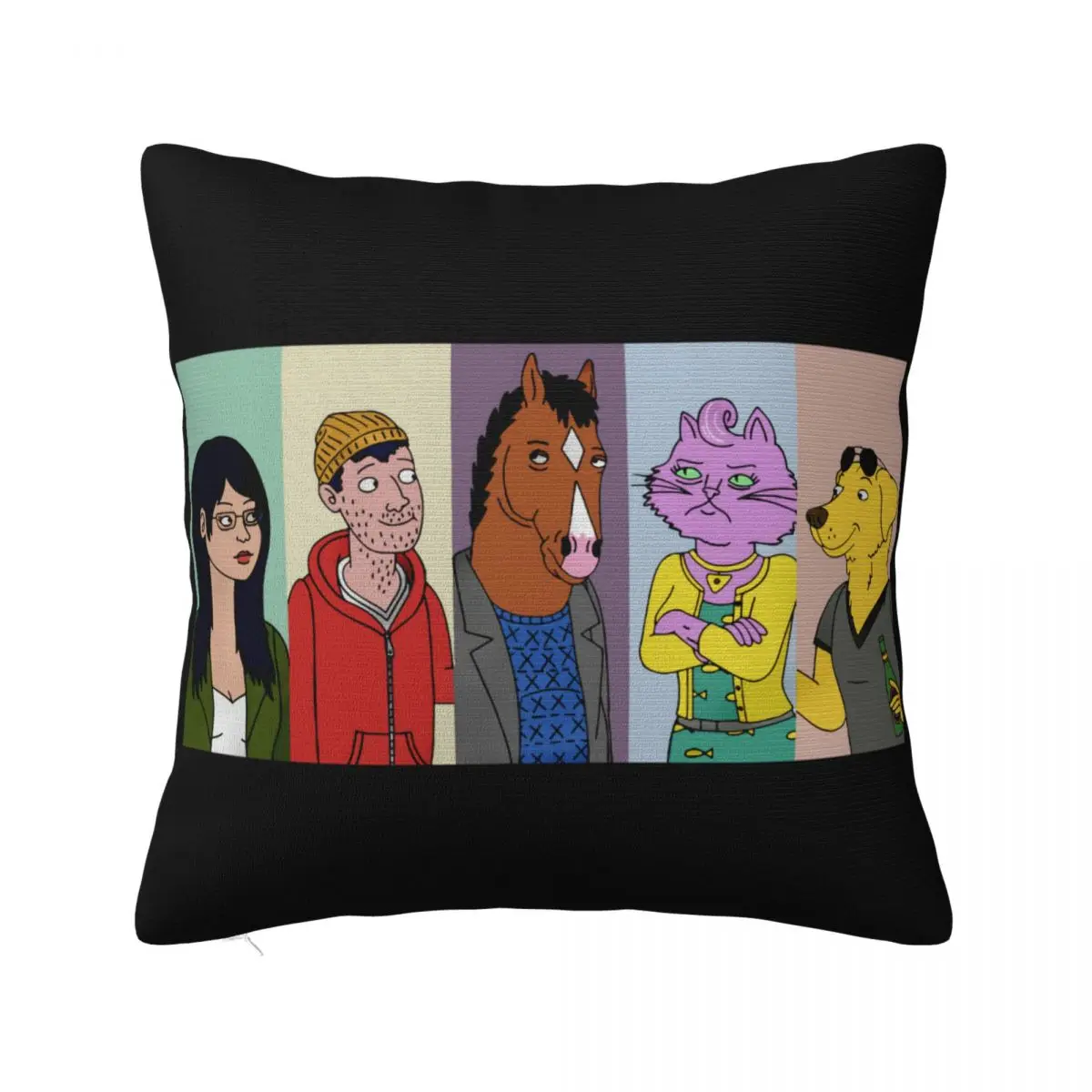 Bojack Tv Series Horseman Characters Mens Womens Unisex Fan Stylish Summer Streetwear Pillow Case