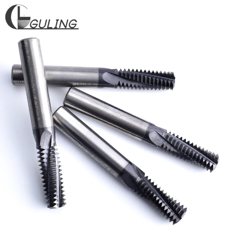 CNC 60 Degree Tungsten Steel Full Thread Milling Cutter M3 M4 M5 M6 M8 M10 M12 M14 M16 X0.5 X0.7 X0.8 X1 X1.5 X2 mill cutters