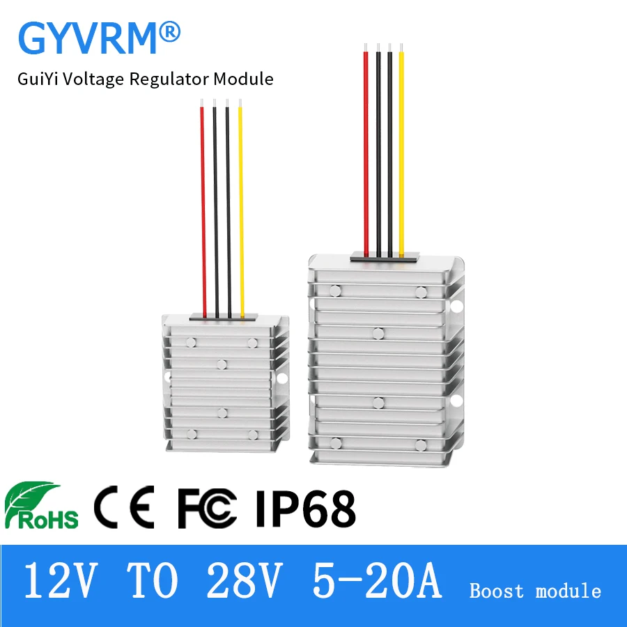 DC-DC12V to 28V Booster Module Monitoring Power Converter 9-26V to 28V Stabilizer Module 12V to 28V 5A10A15A20A Booster