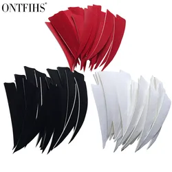 100Pcs /Lot 4 Inch Cut Arrow Vanes Archery Fletching Feather Right/Left Wing Fletches Hunting Shooting Arrow Accessories