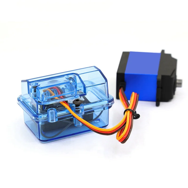 Boîte de réception de récepteur étanche en plastique bleu AS96-6X, pièces de mise à niveau pour voiture Huanqi 727/Slash RC