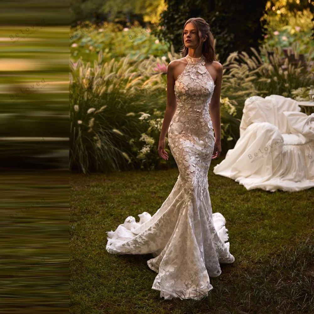 Exquisite Wedding Dresses Gorgeous Bridal Gowns 3D Appliques Sleeveless Backless Robes Pretty Customized Vestidos De Novia 2026