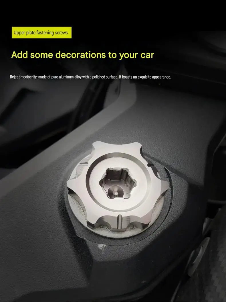 For 250SR NK250 CNC Aluminum Upper Triple Clamp Fastening Screw Steering Top Plate Bolt Motorcycle Mod Decor Parts
