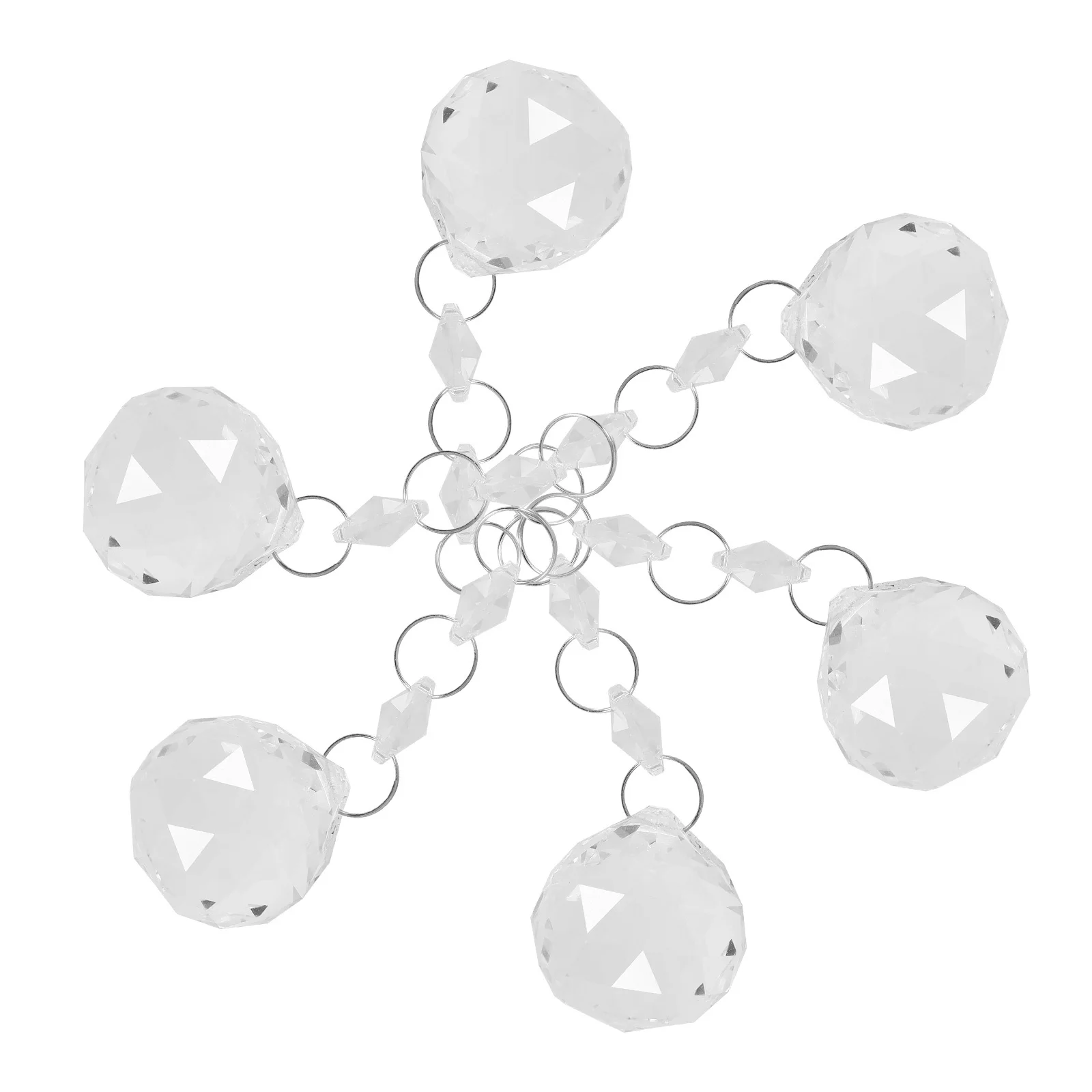 

6Pcs Crystal Pendant Decorative Ceiling Lamp Hanging Ornament Wedding Party Romantic Anniversary Home Decoration