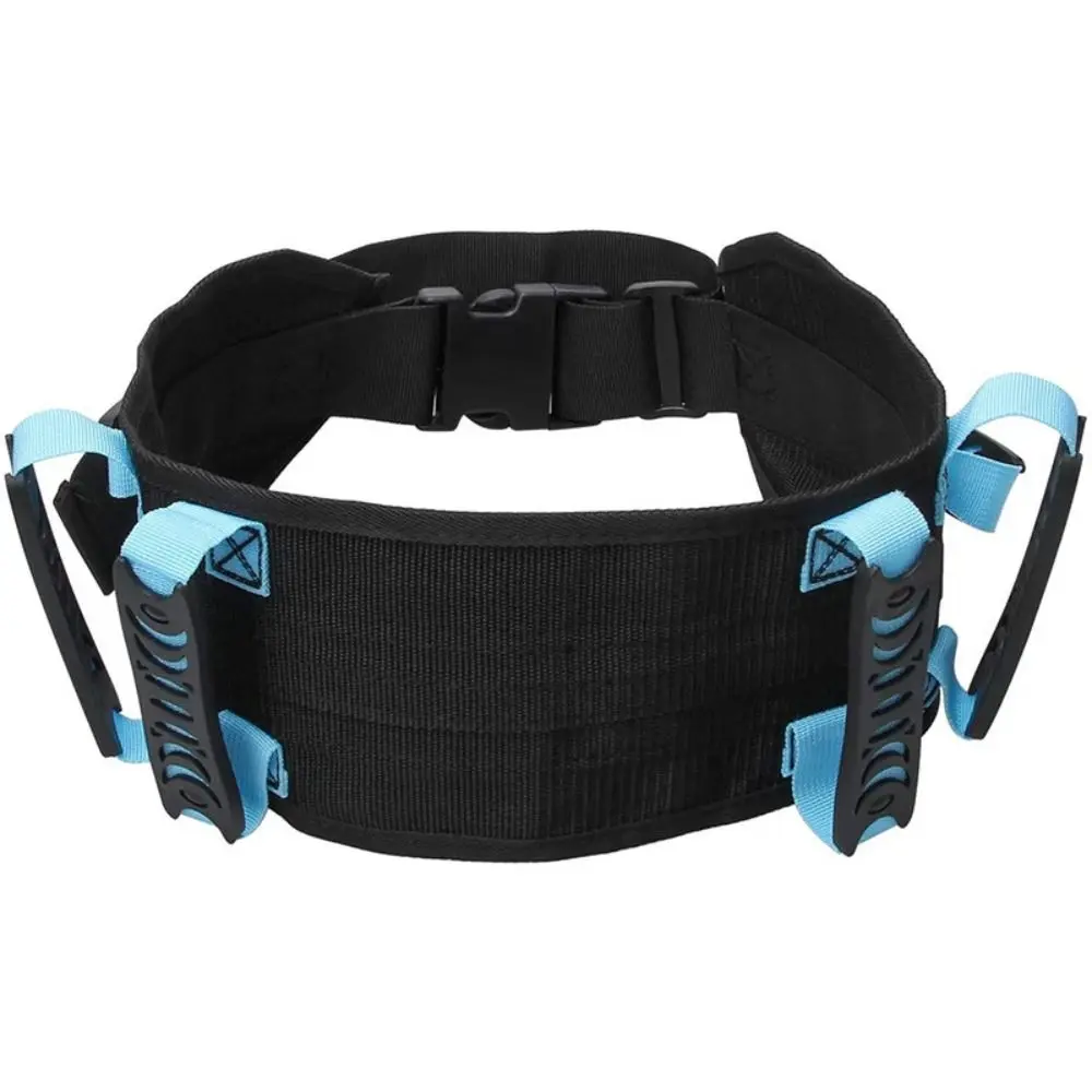 

Adjustable Elderly Gait Belt Non Slip Support Breathable Safety Transfer Braces Large Load Capacity with 7 Handles