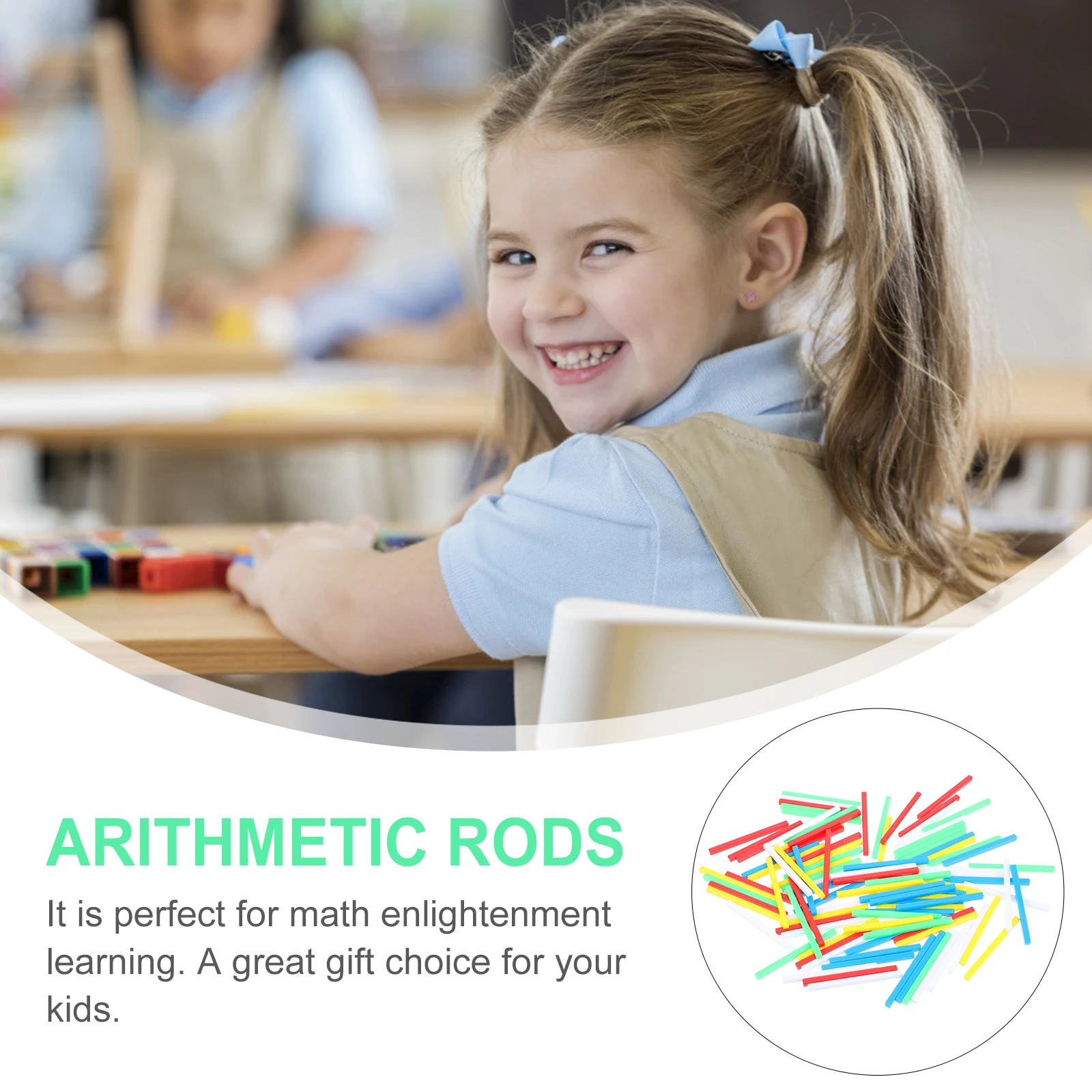 Counting Sticks 6cm Square Number Rods Plastic Arithmetic Teaching Aids Kids Math Toys Educational Gifts