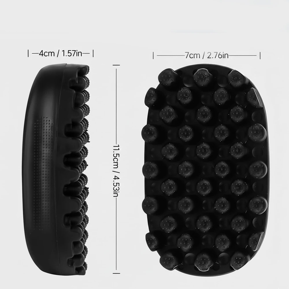 Gummi-Lockenbürste: Twist King Schwamm für Afro-Haar, Waschbarer Locken-Schwamm Styling-Tool Langlebiger Lockenkamm – Detail 2