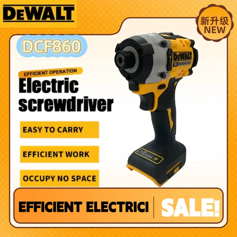 

Аккумуляторная компактная дрель-шуруповерт Dewalt DCF860, бесщеточная электрическая дрель-отвертка, перезаряжаемый электроинструмент для аккумуляторов Dewalt