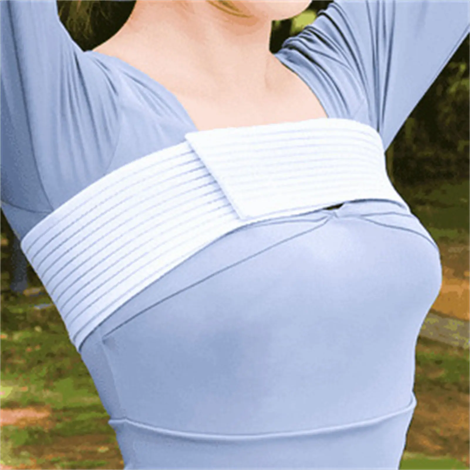 Breathable Elastic Chest Support Band braces For Women Anti Shock Stabilizer Wrap For Running Gym Yoga Workouts Easy Adjust Fit