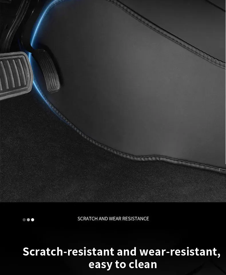 Carbon-Flash-Schutz für Tesla Model Y 2021-2024 Mittelkonsole, Zwei Seitenpaneele, Anti-Kick-Pad, Schutzabdeckung aus Leder – Detail 8
