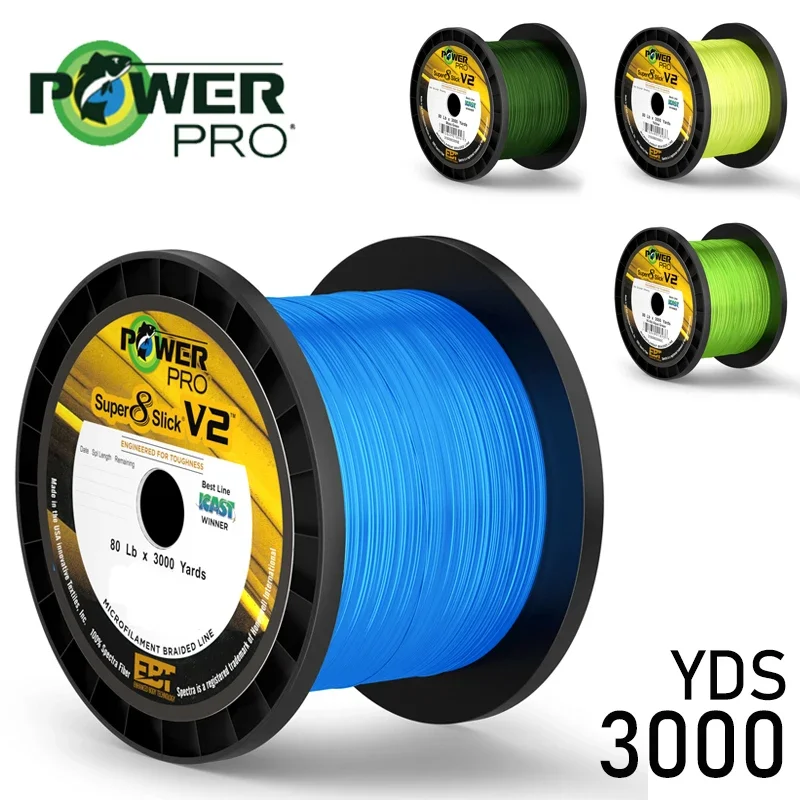 2750M POWER PR0 Braided Line USA Super Strong Multifilament Fishing line USA Super 8 Slick SSV2 Trout 30LB-120LB Lure Wire Sea F