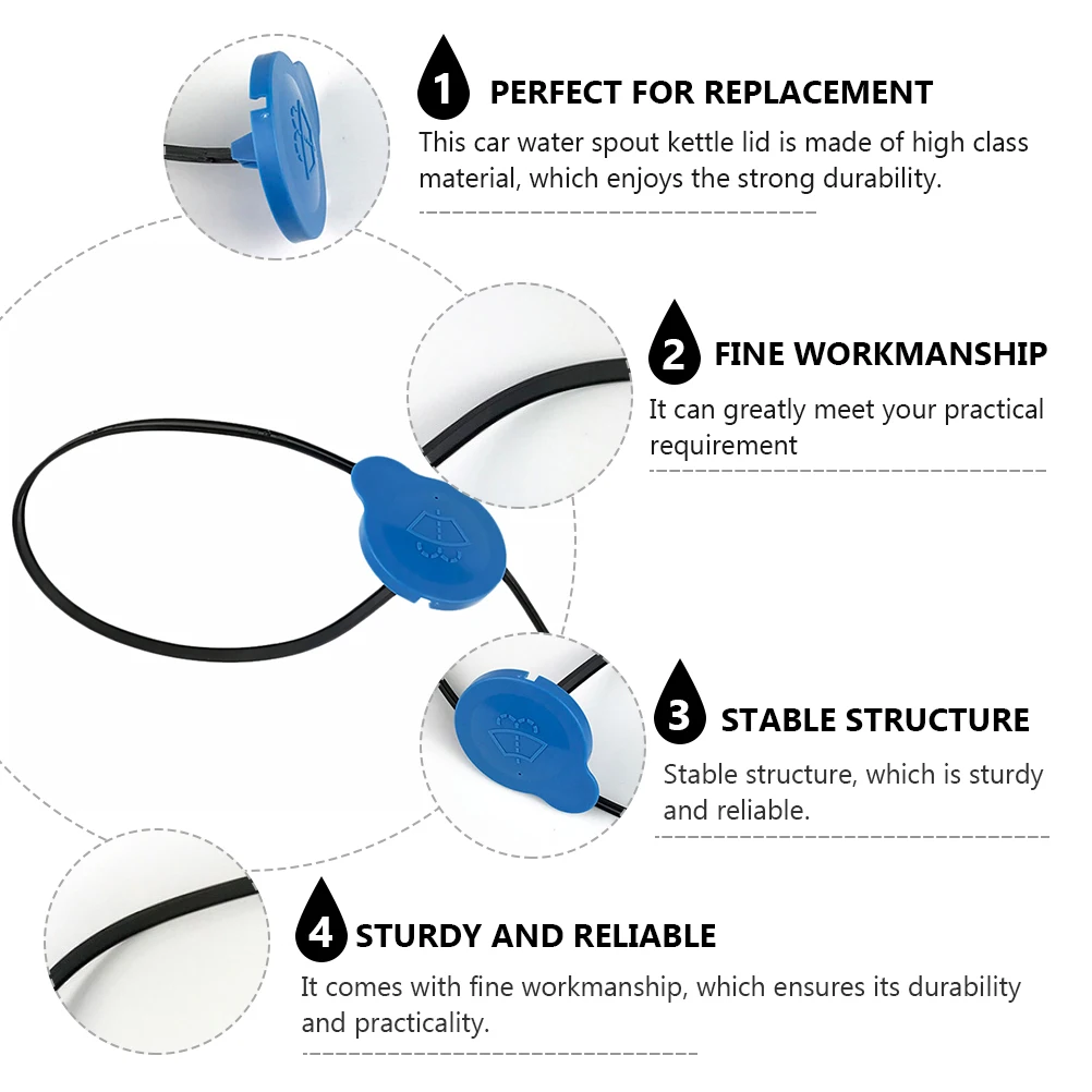 

Car Wiper Water Spout Lid Replacement Durable Compatible With Nissan Qashiqai Vehicle Kettle Cover Accessory Car Modification