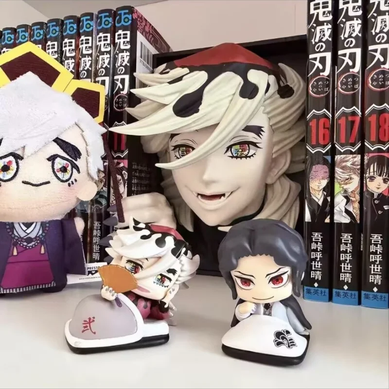 In Stock Kaigaku, Douma, Muzan Kibutsuji Sleep On One'S Stool Pose Figure Gashapon Collectible Desktop Ornament For Collectors - view 3