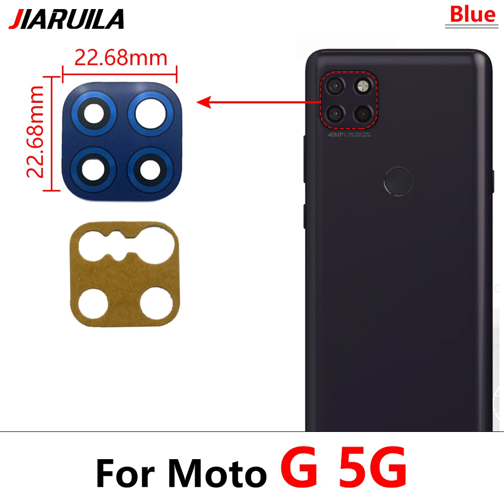 NEW For Moto G 5G Plus G31 G41 G51 G71 G22 G32 G52 G72 Back Rear Camera Glass Lens with Glue Replacement Repair Spare Part