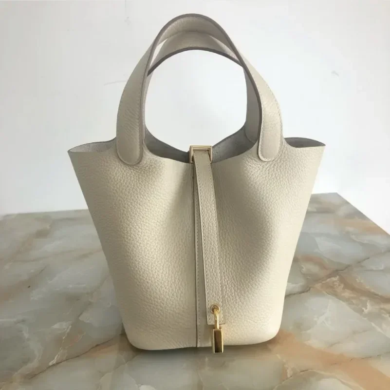 Bolso de cuero de vaca con patrón de lichi para mujer, cartera elegante de cuero genuino de lujo que combina con todo, 2023