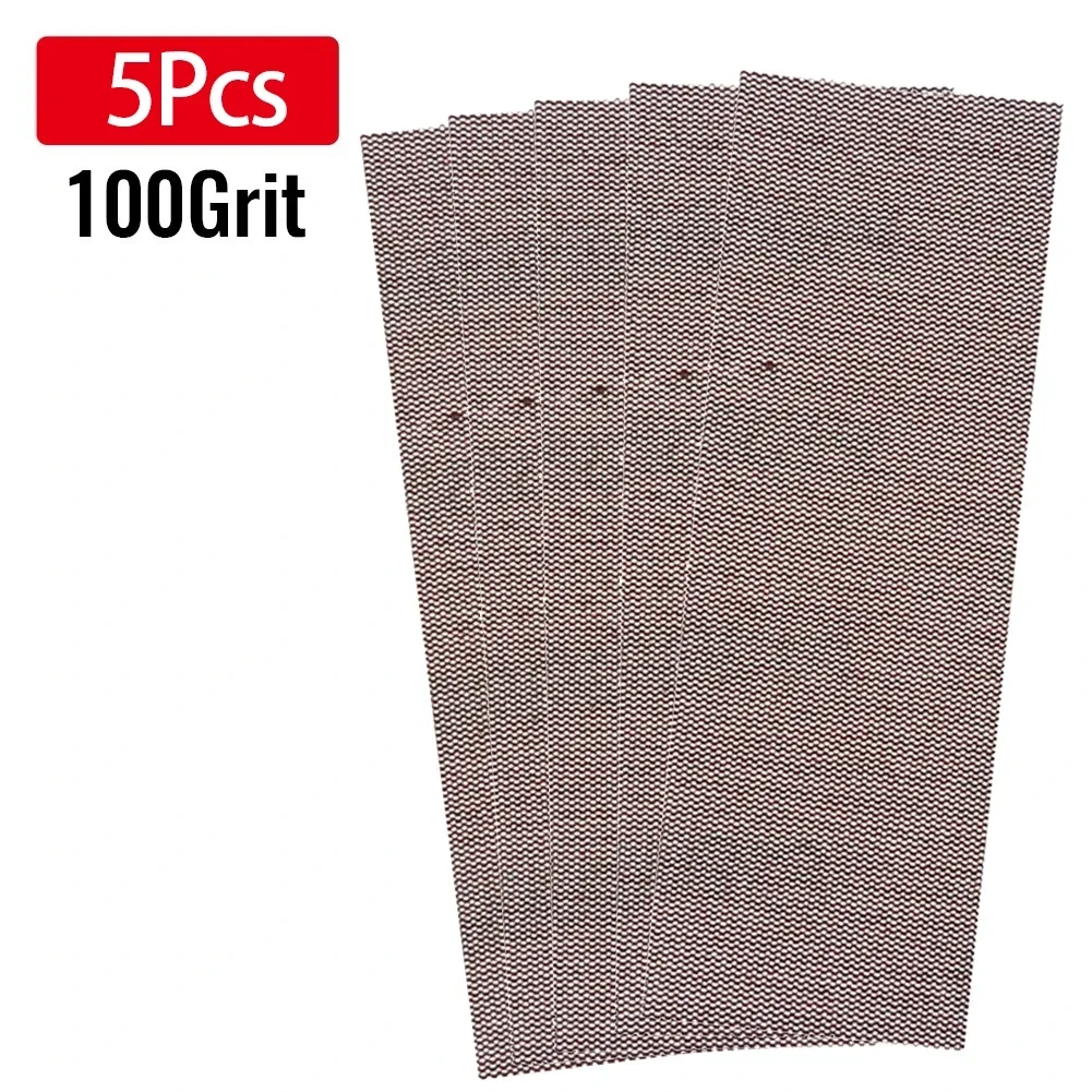 Mesh Sanding Disc Sandpaper Grinding Polishing 100# 120# 180# 198x75mm 240# 5pcs 600# Aluminium Oxide Finishing