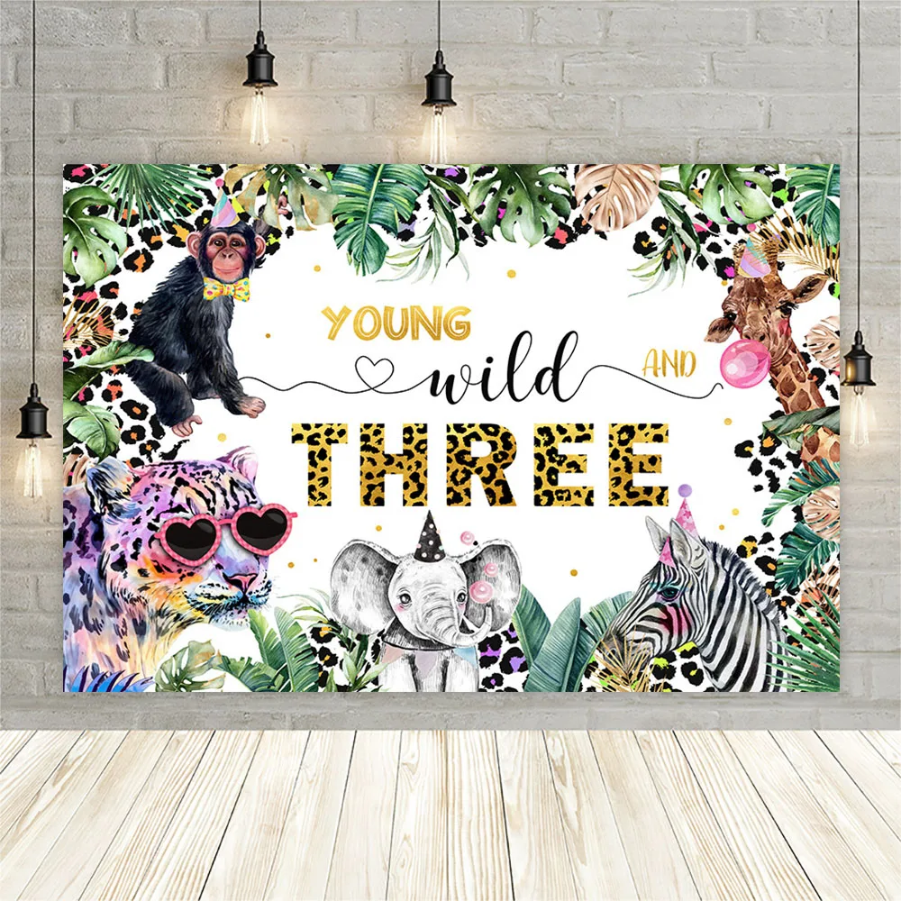 Фон с изображением животных из мультфильмов, насекомых, с днем рождения, детский душ, вечерние фон для фотосъемки, баннер, украшение