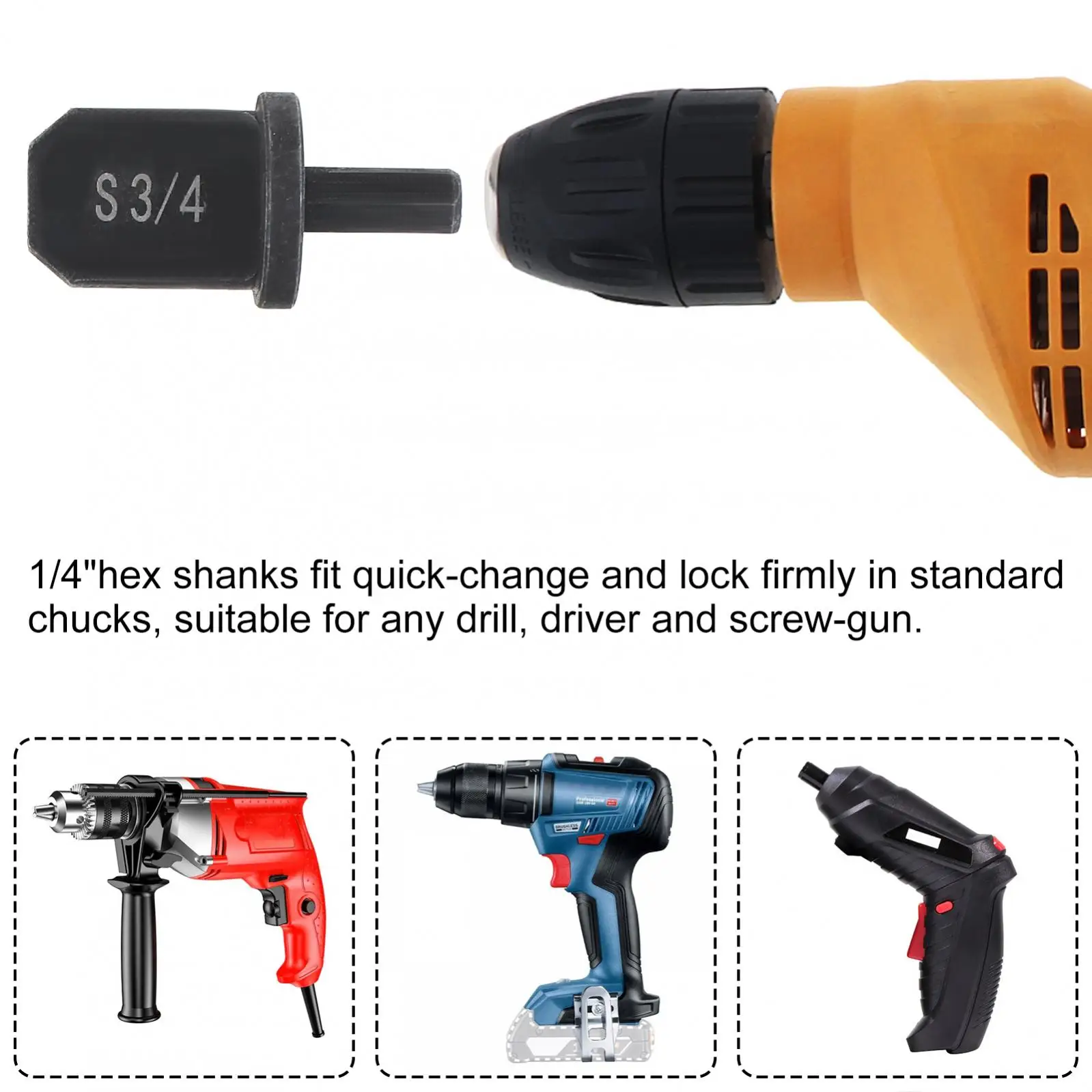 6pcs Triangle Shank Expander Air Conditioner Copper Pipe Reamer Portable Tube Expander Flaring Tool