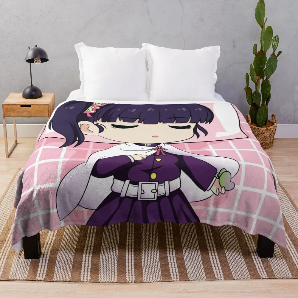 

Kanao Tsuyuri Kimetsu no Yaiba Throw Blanket Thermal Blankets For Bed Decorative Sofa Moving Blankets