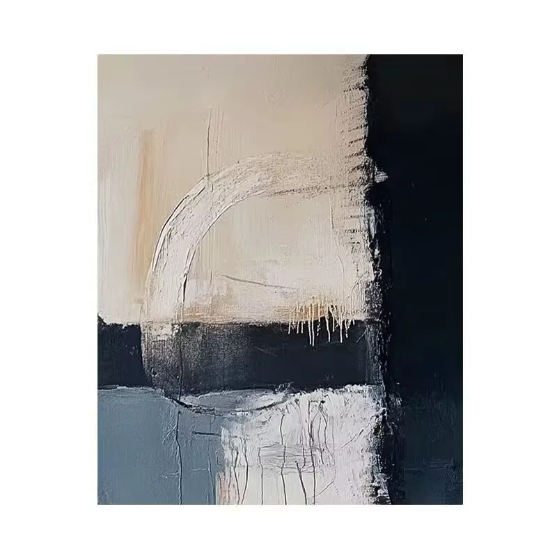 

High-End Industrial Style,Abstract Art Handmade Oil Painting on Canvas,Hanging Picture for Indoor Home Decoration,Corridor Mural