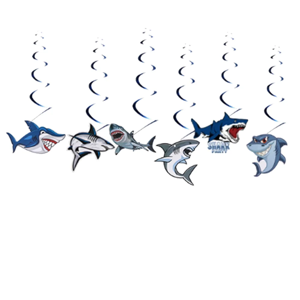 Blue Ocean Shark balloon Number balloon Set Shark foil Balloon kids Ocean animals Shark themed Birthday Party Decoration Banner