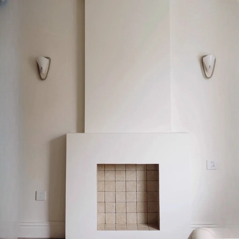 مصمم الفرنسية شل شكل مصابيح الحائط غرفة نوم اللوح الأمامي الاكريليك الجدار ضوء بهو خلفية ديكور الممر تركيبات شخصية